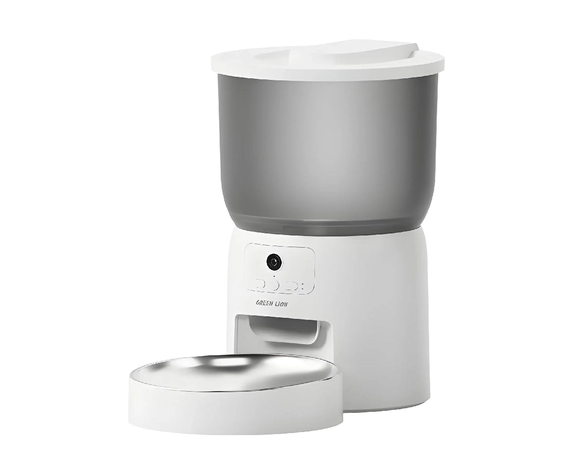 Green Lion Smart Pet Feeder with Stainless Steel Bowl 3L