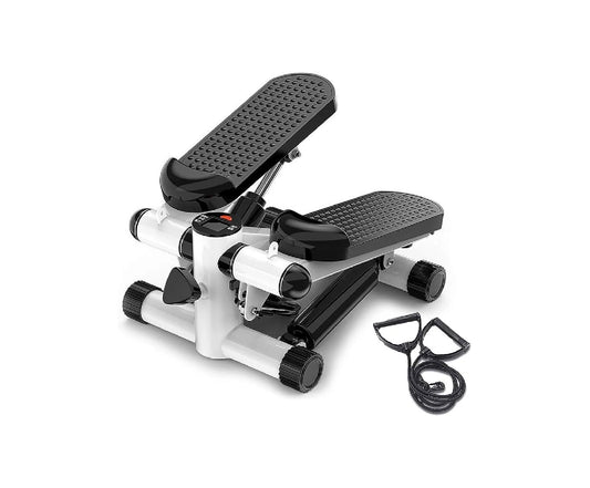Stepper Trainer Adjustable Height Stepper Exercise Machine with Resistance Bands and LCD Monitor