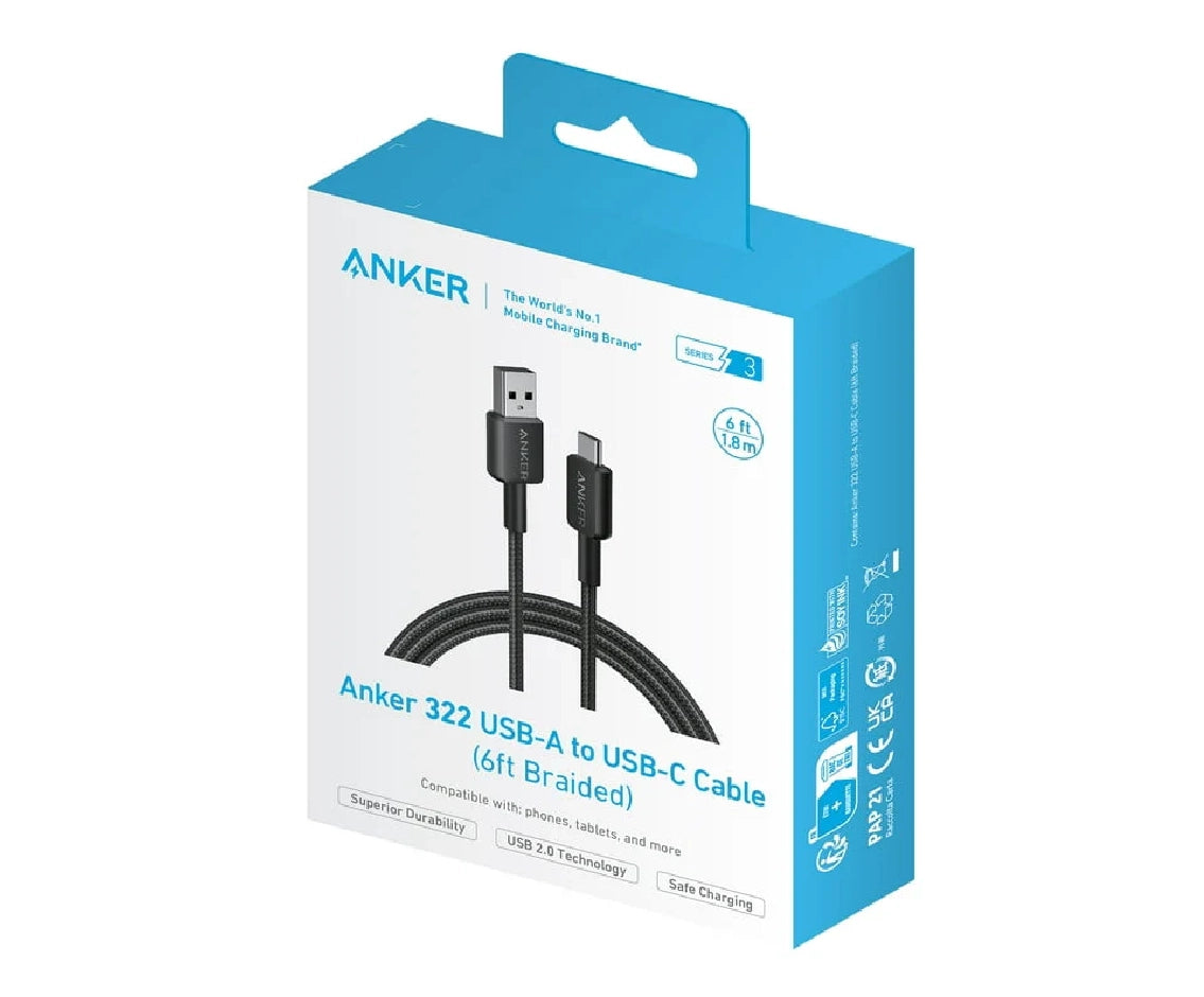 Anker 322 Usb A To C Cable1.8M