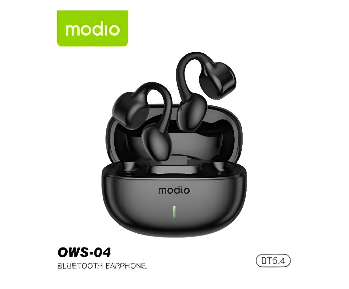 Modio Wireless Ear Clip Earbuds Black - Ows-04