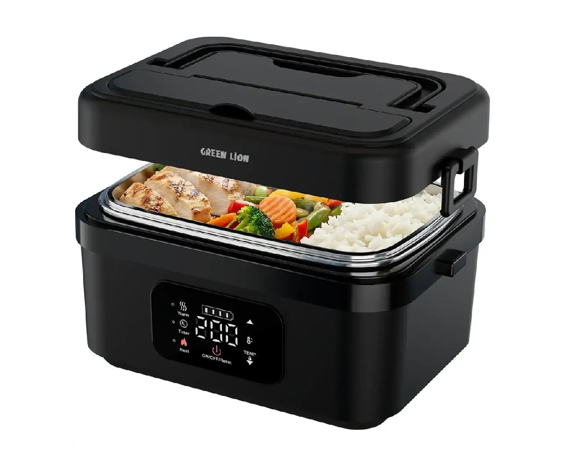 Green Lion Portable Lunch Box With Built-in Battery & Electric Heating