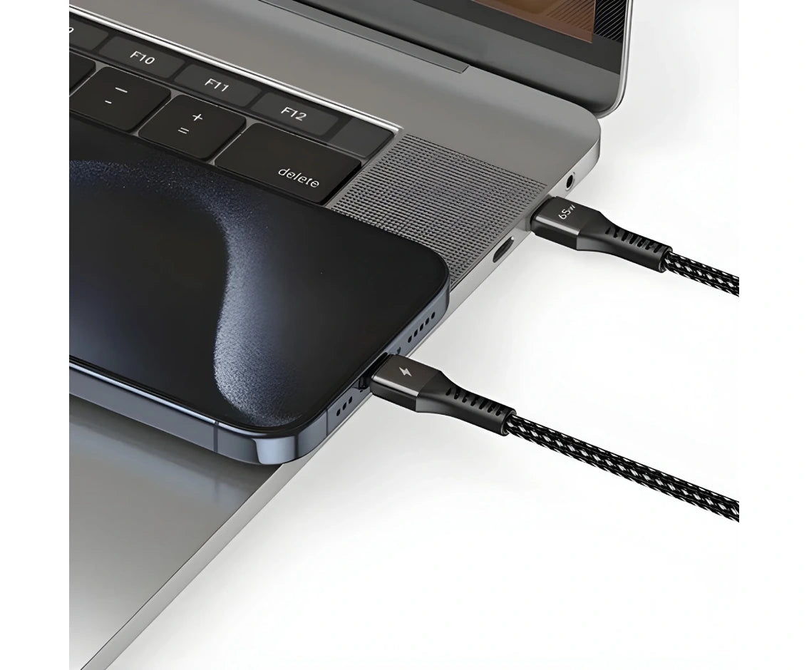 Budi 1.2M PD65W Super Fast Charge Cable Type C to Dual 