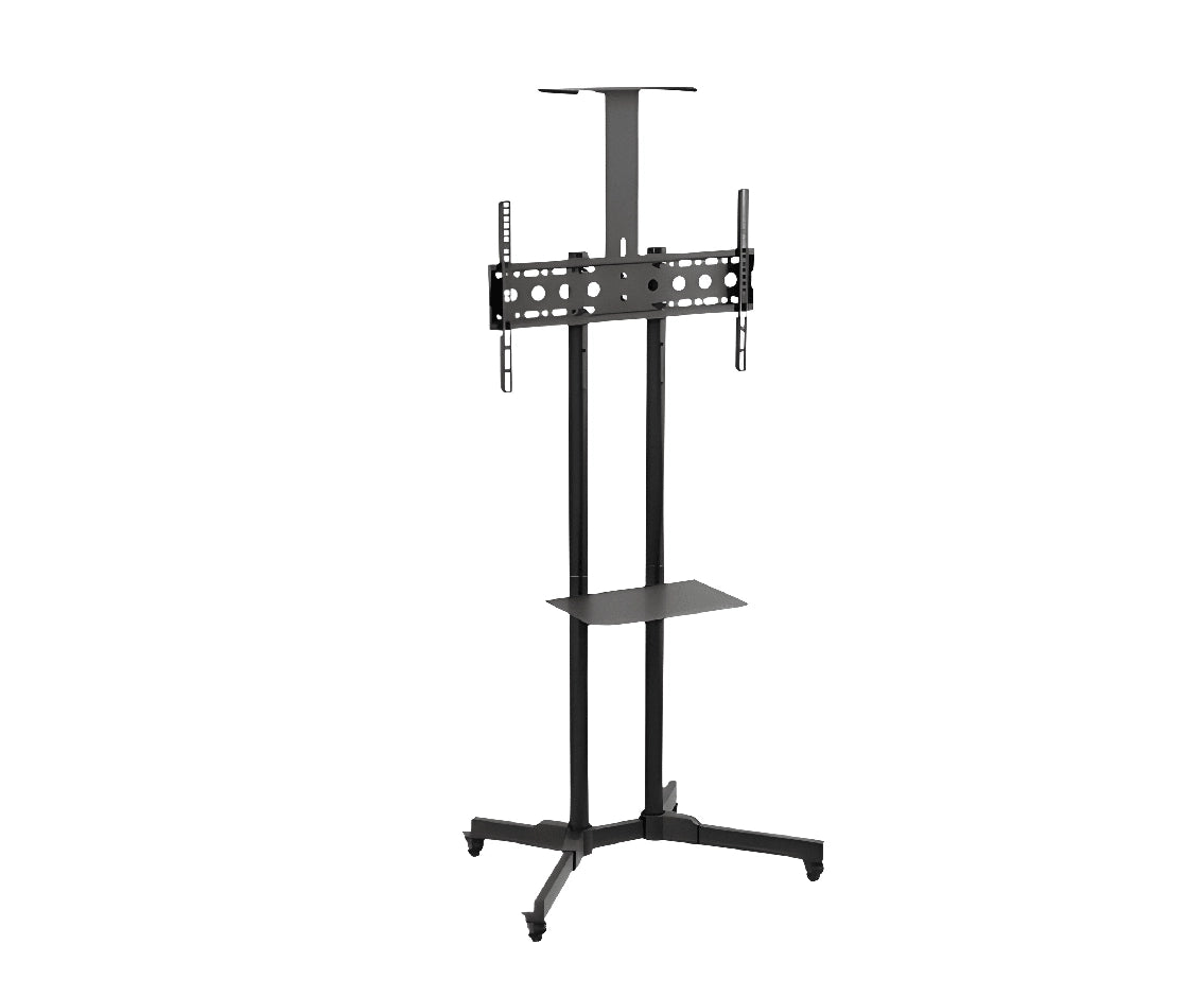 Tv Stand 32" To 70" Adjustable Height Movable Metal Tv Trolley Stand Mount With Wheels