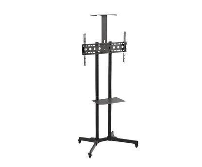 Tv Stand 32" To 70" Adjustable Height Movable Metal Tv Trolley Stand Mount With Wheels