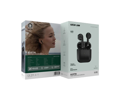 Green Lion Austin True Wireless Earbuds BLACK