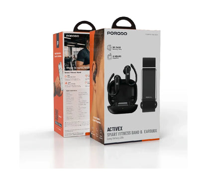 Porodo Activex Smart Fitness Band & Earbuds