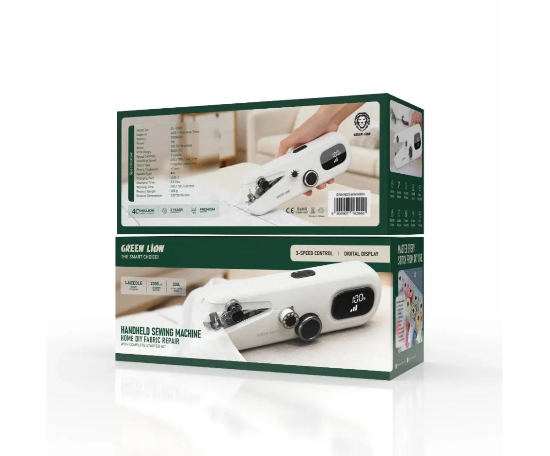 Green Lion Handheld Sewing Machine Portable 2000mah