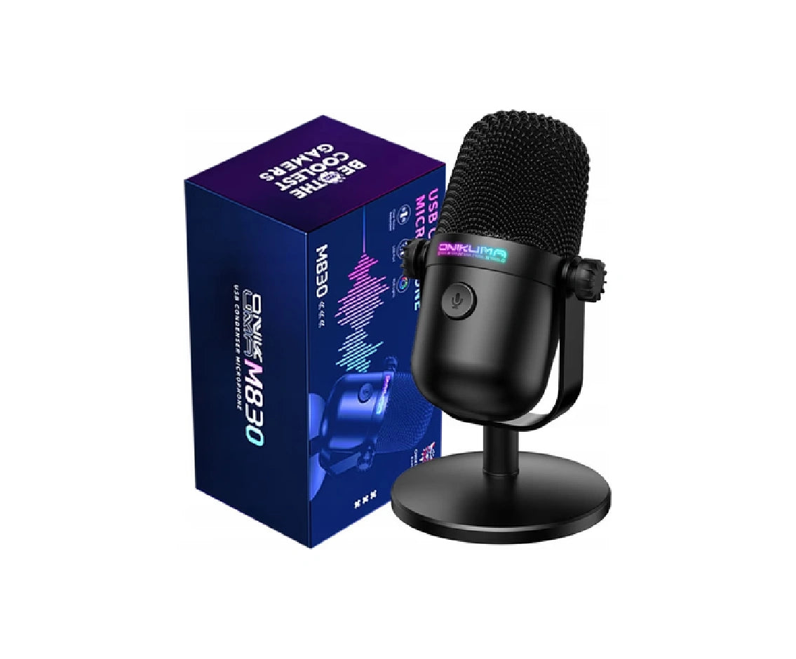 Onikuma M830 Rgb Usb Wired Condenser Gaming Microphone