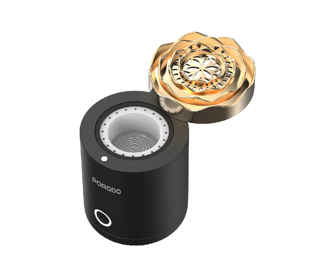 Porodo Rose Mini Incense Burner - Black
