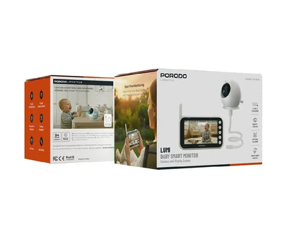 Porodo Lumi Baby Smart Monitor with Camera and Display Screen