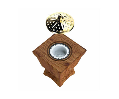 Porodo Lifestyle Classic Wood-Finish Portable Incense Burner