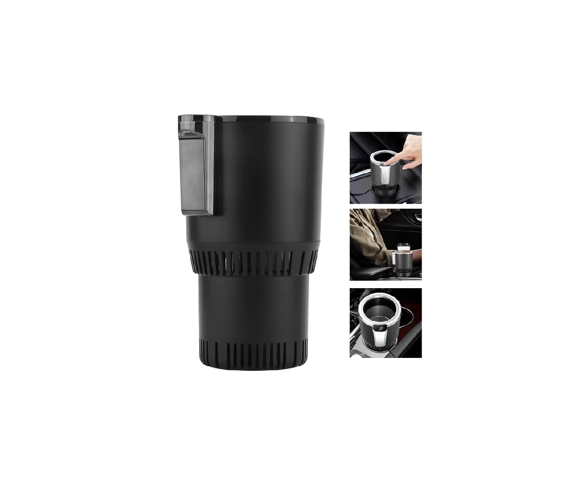 Car Cup Holders 2-in-1 Auto Cooling and Heating Cup Holder Black