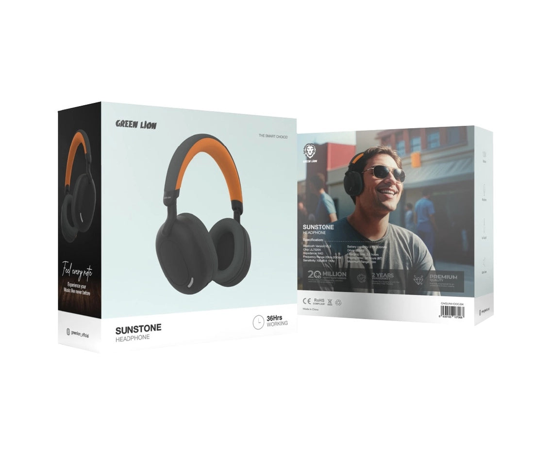 Green Lion Sunstone Headphone Black Sunst