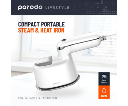 Porodo Compact Portable Steam & Heat Iron