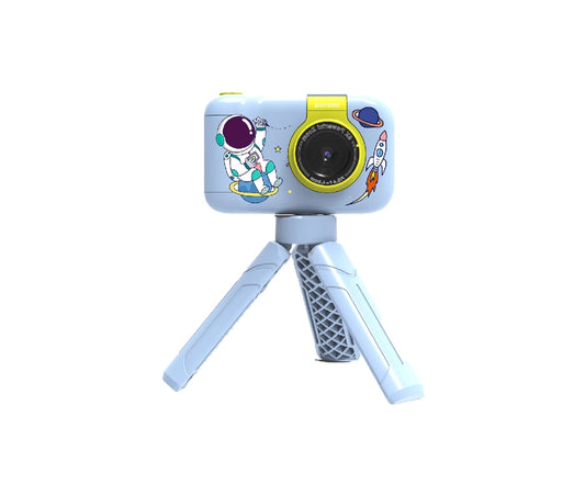 Porodo Kids Digital Camera With Tripod – 1080P Selfie & Vlogging Camera