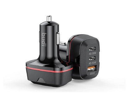 Budi 60W Dual Usb-C Pd And Qc 3.0 Car Charger