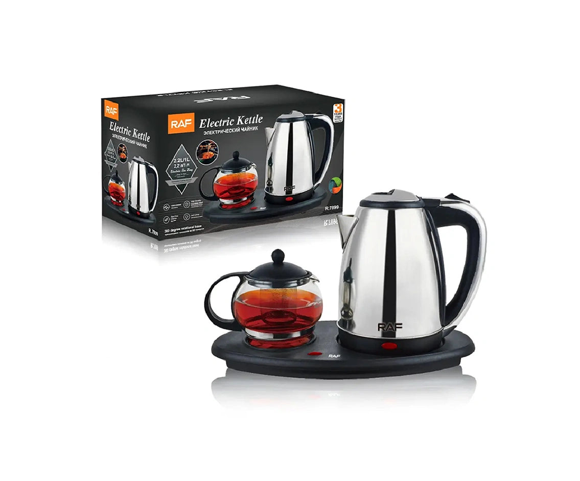 Raf Electric Kettle & Tea Maker 2 In 1 Set R7899
