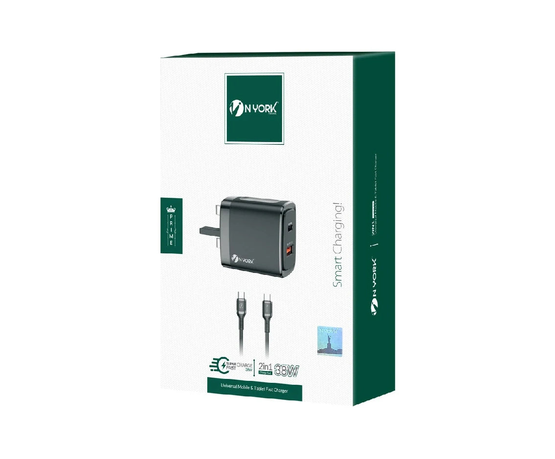 NYORK Home Charger With Lightning Cable