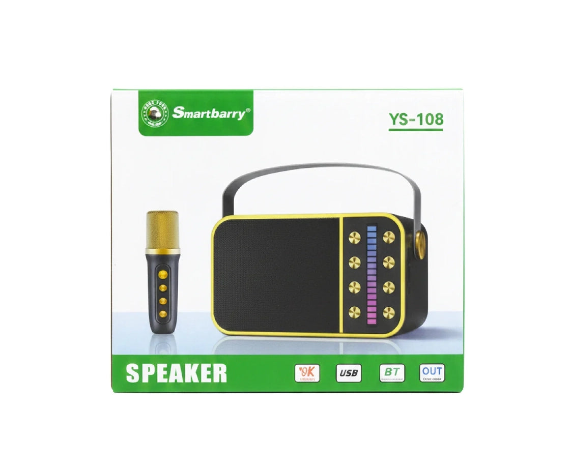 smartberry bluetooth speaker with 2 mic ys-108 plus