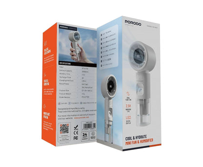 Porodo Cool & Hydrate Mini Fan and Humidifier