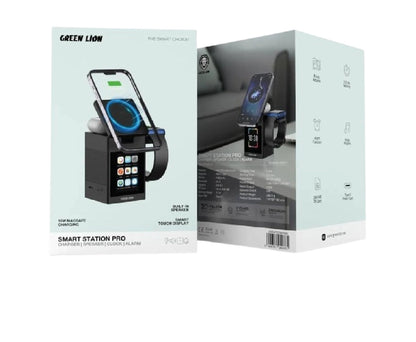 Green Lion Smart Station Pro LCD Display Wireless Charger with Speaker