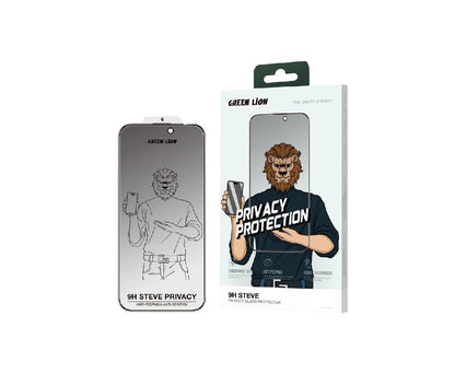 green lion 9h steve privacy glass protector iphone 17 PRO