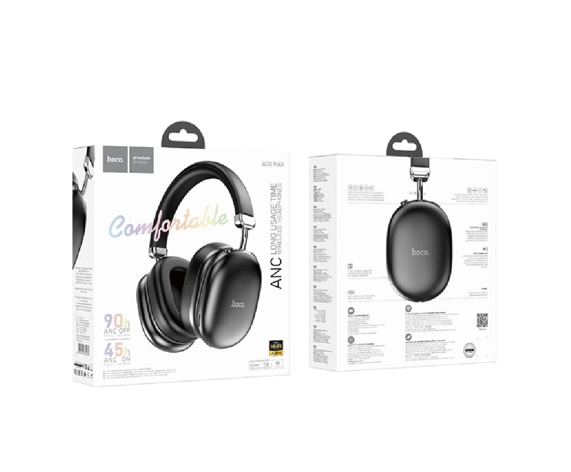 Hoco W35 Max Anc Wireless Headphone Black