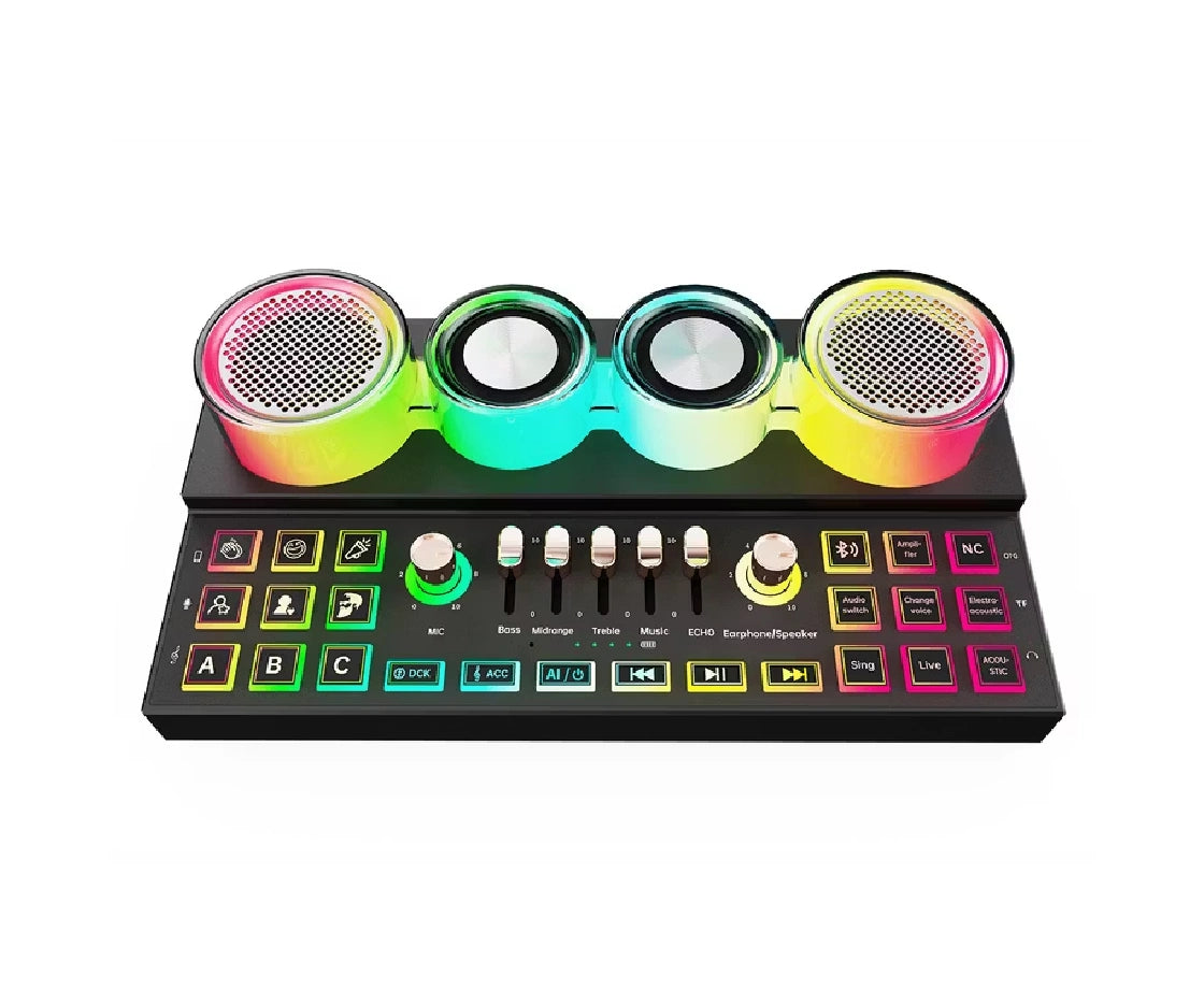 porodo soundtec audiolink multi-platform audio mixer and speaker