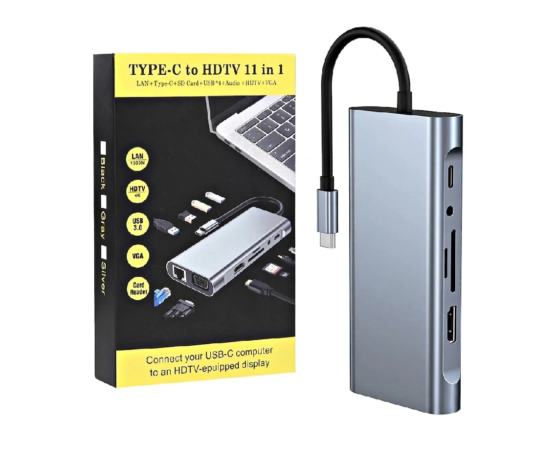 Type-C To Hdtv 11-In-1 Multi-Function Adapter