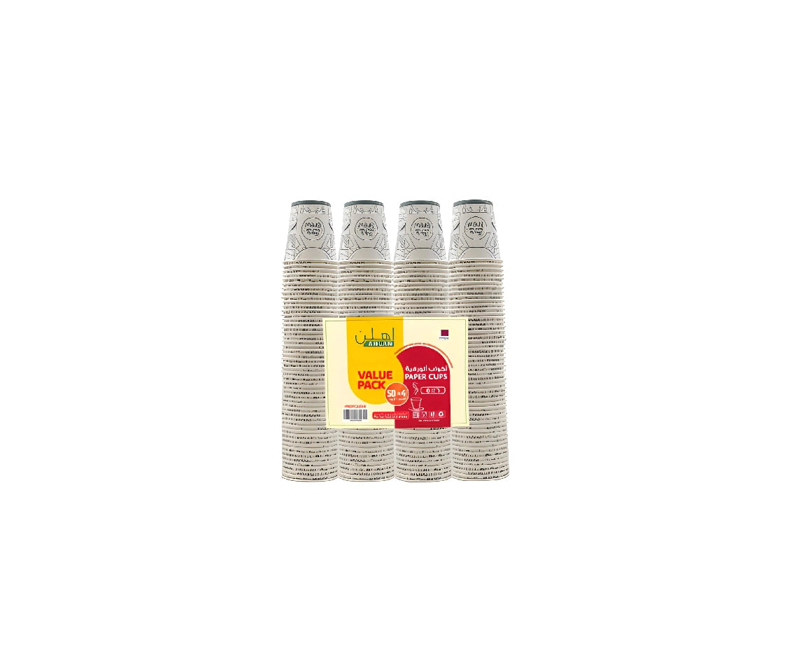 Paper Cups 6 oz 50s X 4 Pkt. (AHLAN)