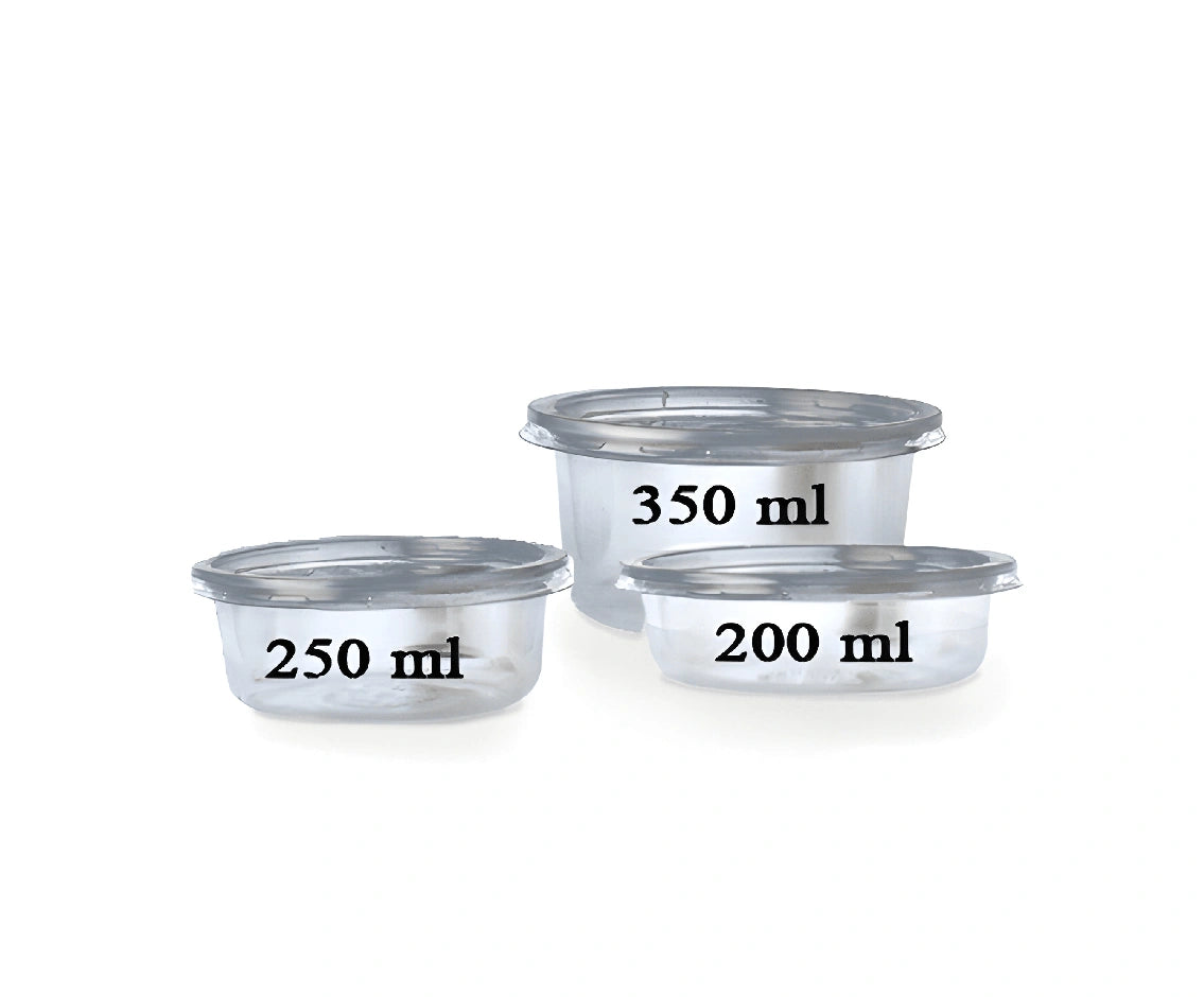 Plastic Bowl 200ML Clear 1x1000 Pieces