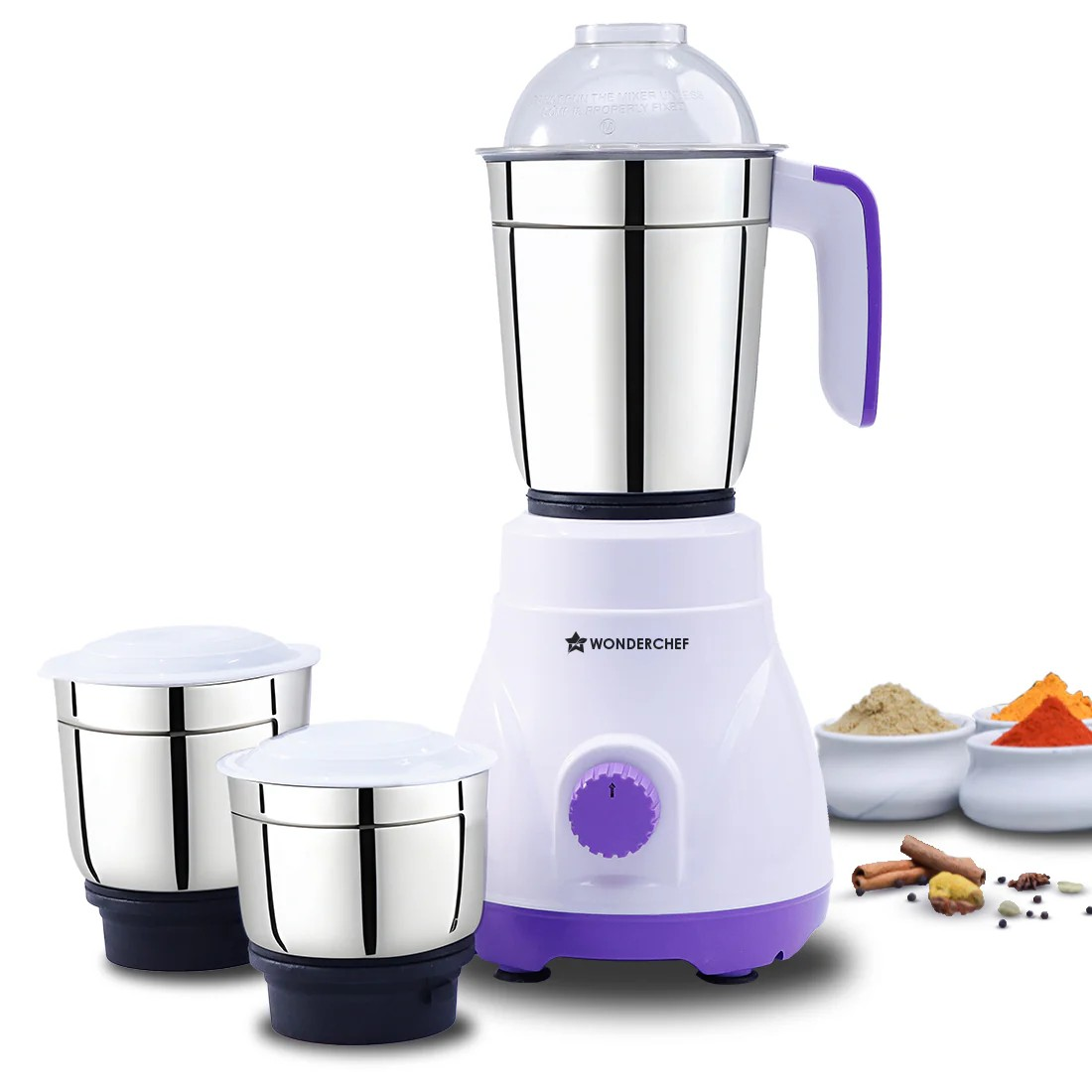 Wonderchef Mixer Grinder Roma 3 Jar 550W - 63155124